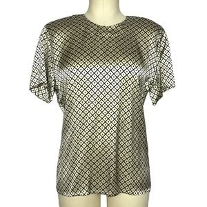 1990s Deadstock Escada Silk Blouse | Bust 38 | Size 34 | Vintage